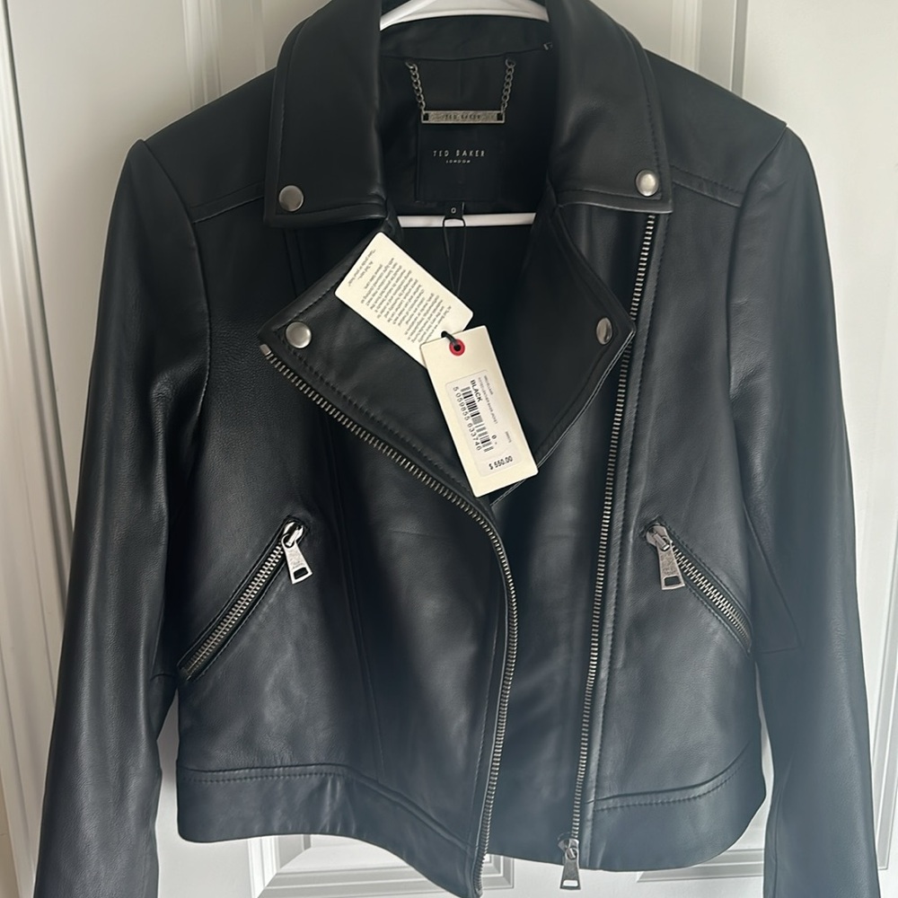 ted beker fitted Ellaar Leather Biker Jacket - Picture 7 of 10